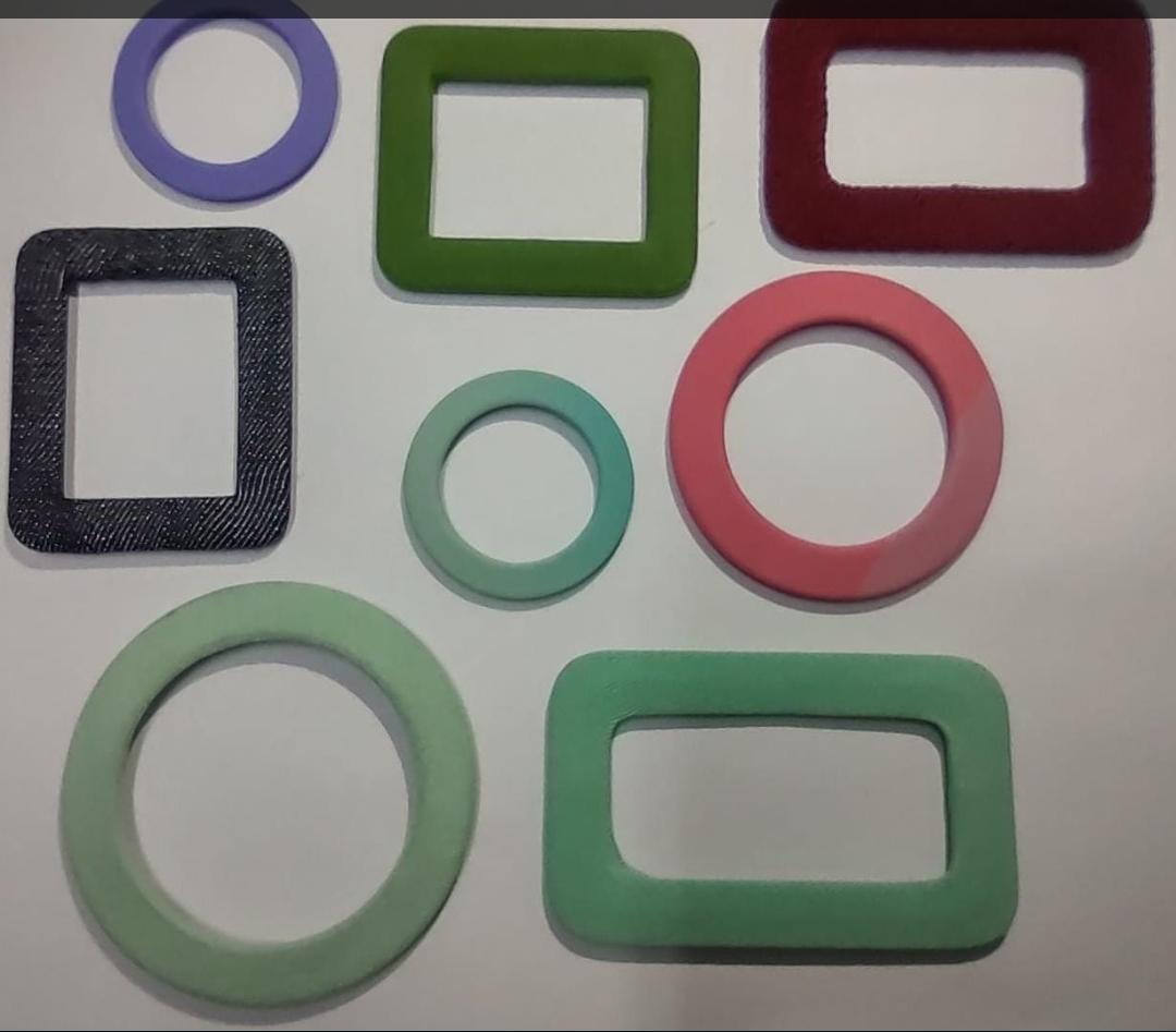 Hebilla forrada para cinturón